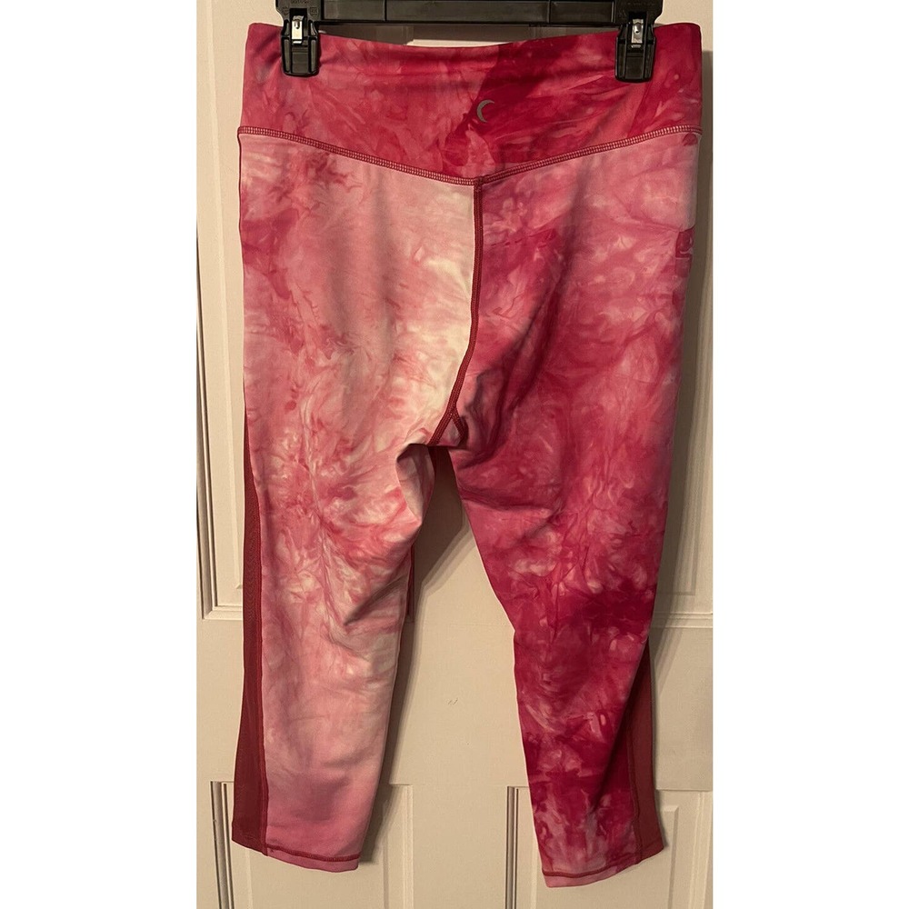 ZYIA Hendrix Pink Tie Dye Capri Leggings Size 12 High Rise